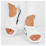 Women Mesh Fabric Sandals Breathable Bowknot Embellished Shoes