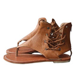 Women Chic Flat Heel Gladiator Sandals Flip Flops Shoes